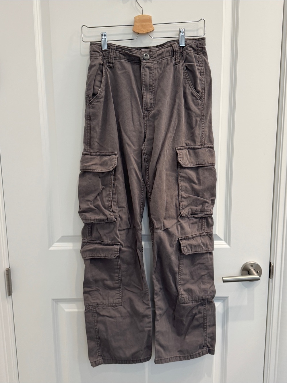 Men's Cargo Pants in Charcoal Gray
